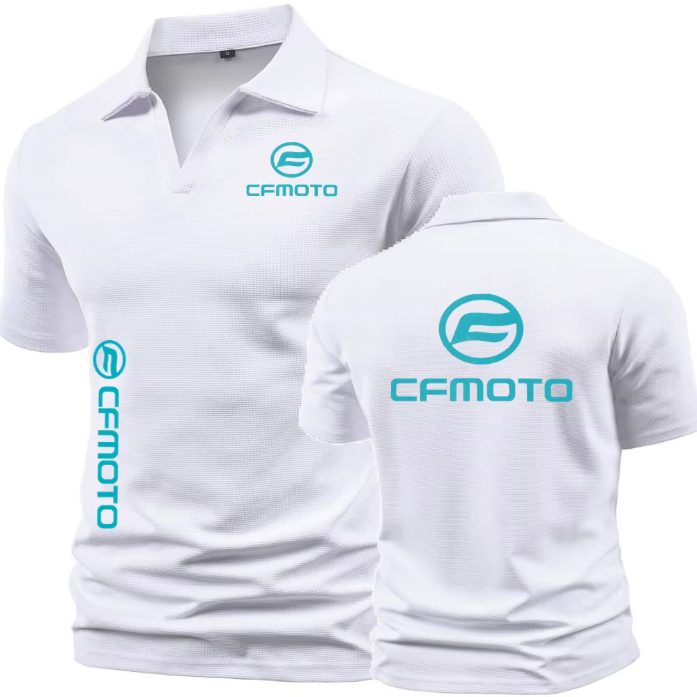 Cfmoto moto Polo hommes revers t-shirt rétro Henley chemises affaires Golf sport à manches courtes t