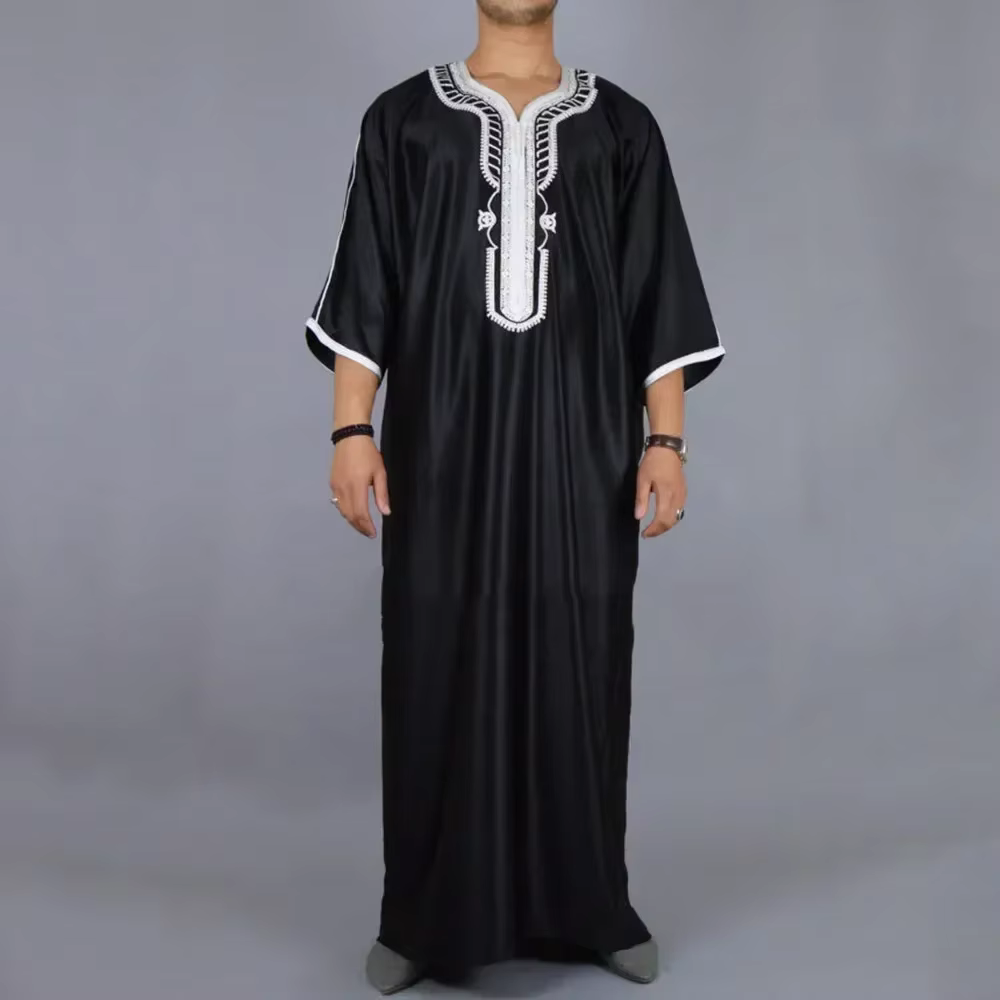 Vêtements musulmans traditionnels pour hommes, Eid, moyen-orient, Jubba Thobe, Robes musulmanes arab