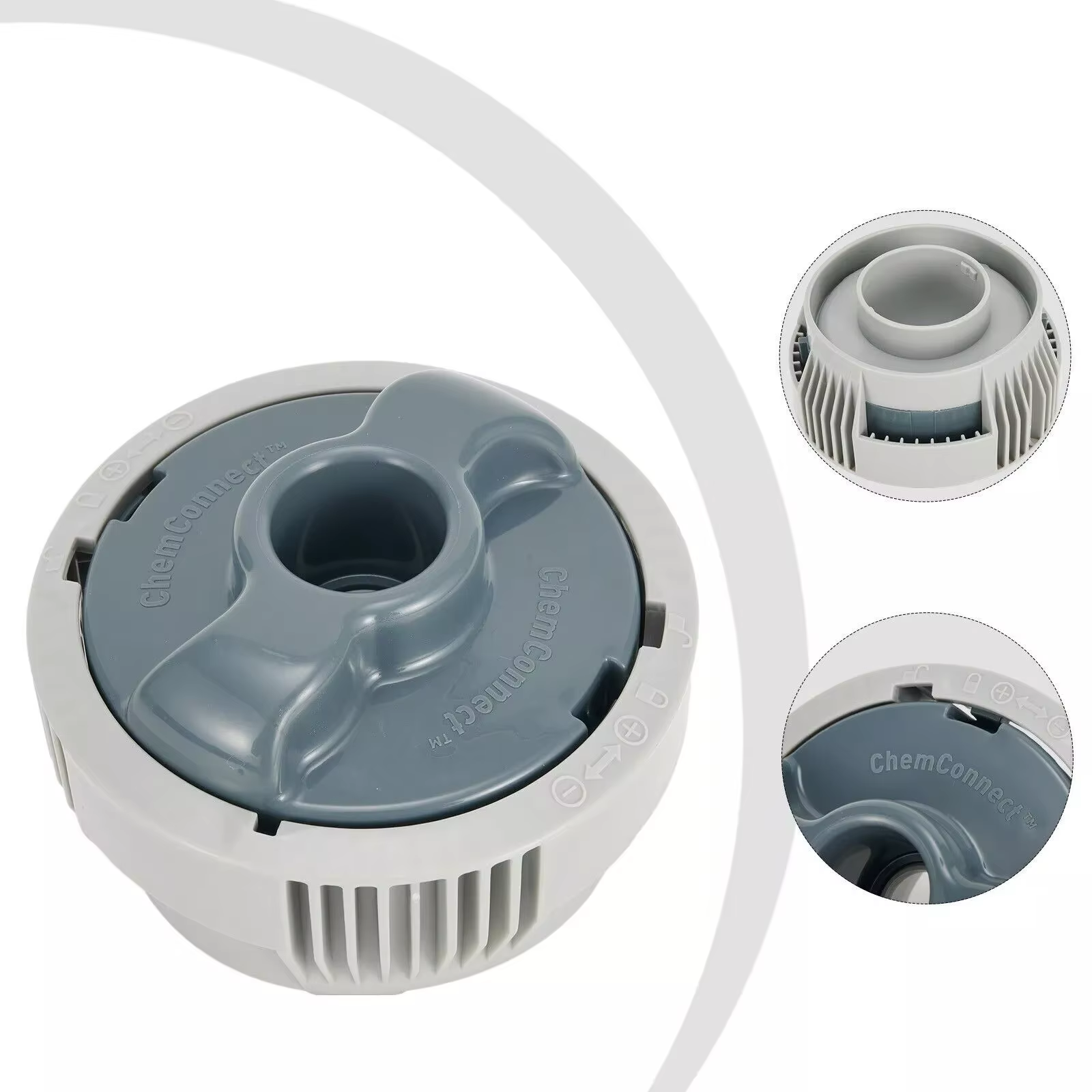 Distributeur de produits chimiques Lay-Z-Spa Chem Connect en PVC, 1 pièce, pour toutes lesjets d'air
