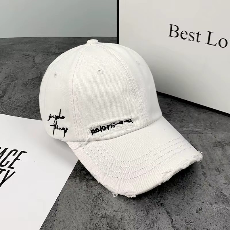 Casquette de baseball vintage délavée pour enfant, style tendance avec broderie de lettres, chapeau 