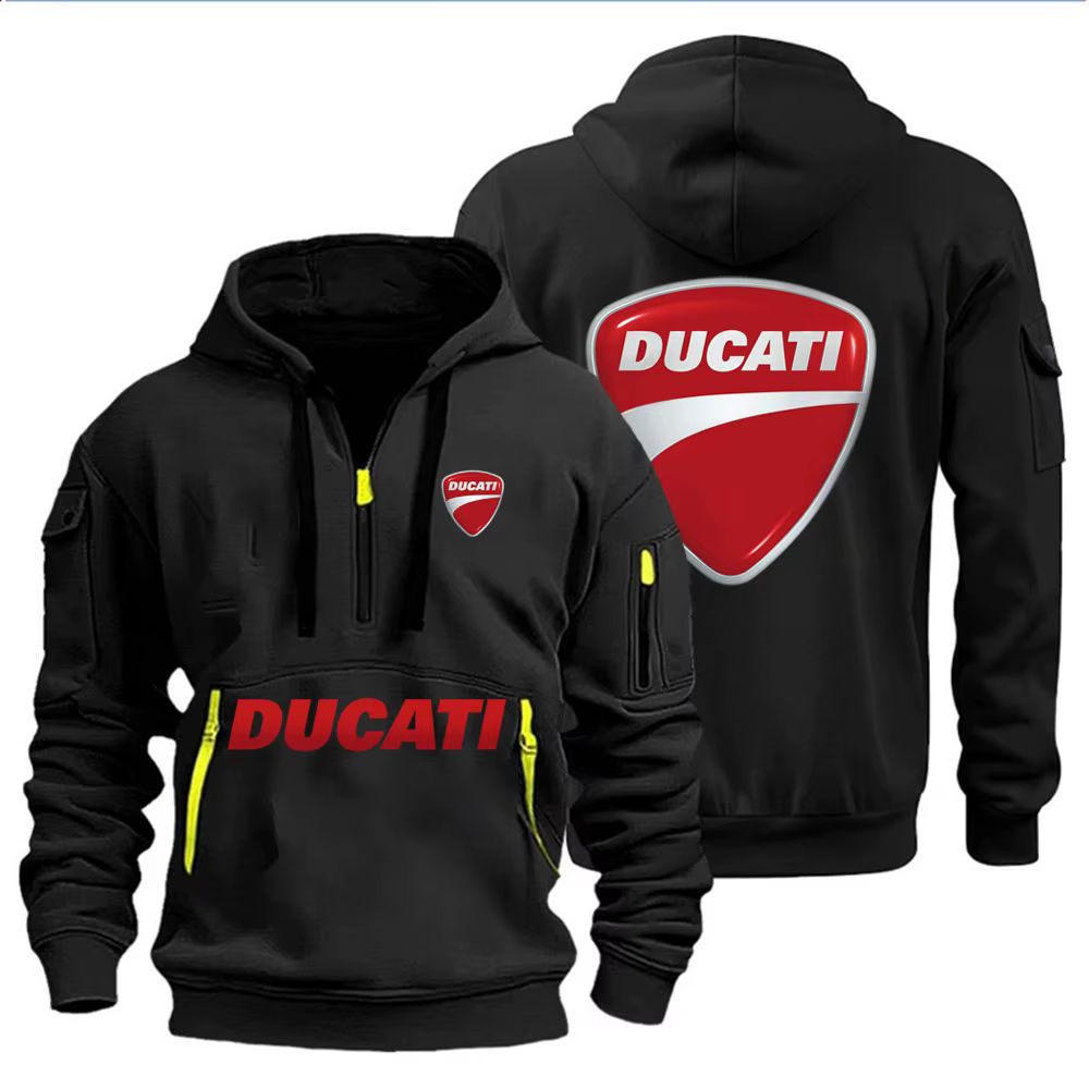 Sweat-shirt à capuche Ducati pour hommes, vêtements de sport de plein air, à la mode, décontractés, 