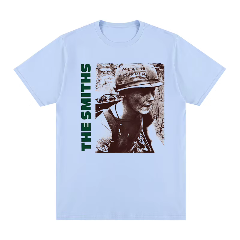 T-shirt vintage en coton pour hommes et femmes, The Smiths, Meat Is Murder, Morrissey, Marr, Punk Ro