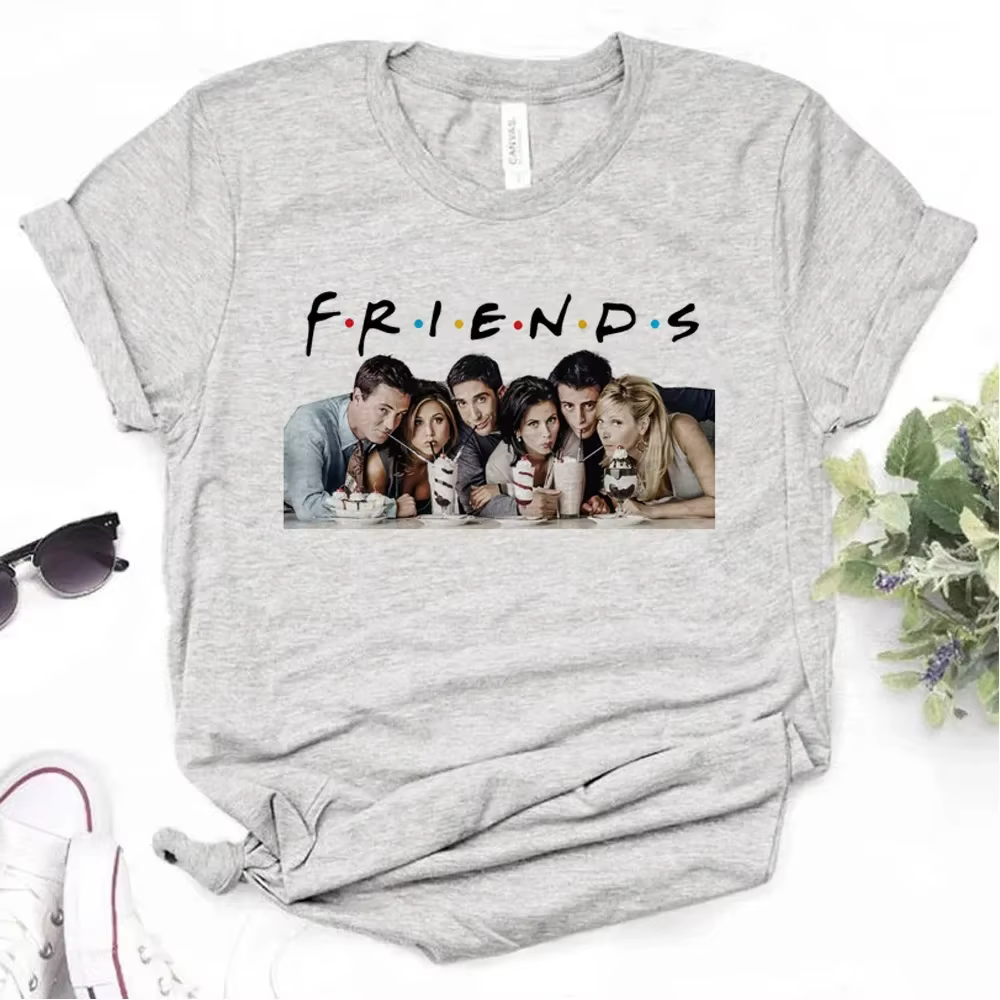 T-shirts fille Designer Streetwear vêtements japonais amis Chandler T-shirts femmes drôle esthétique