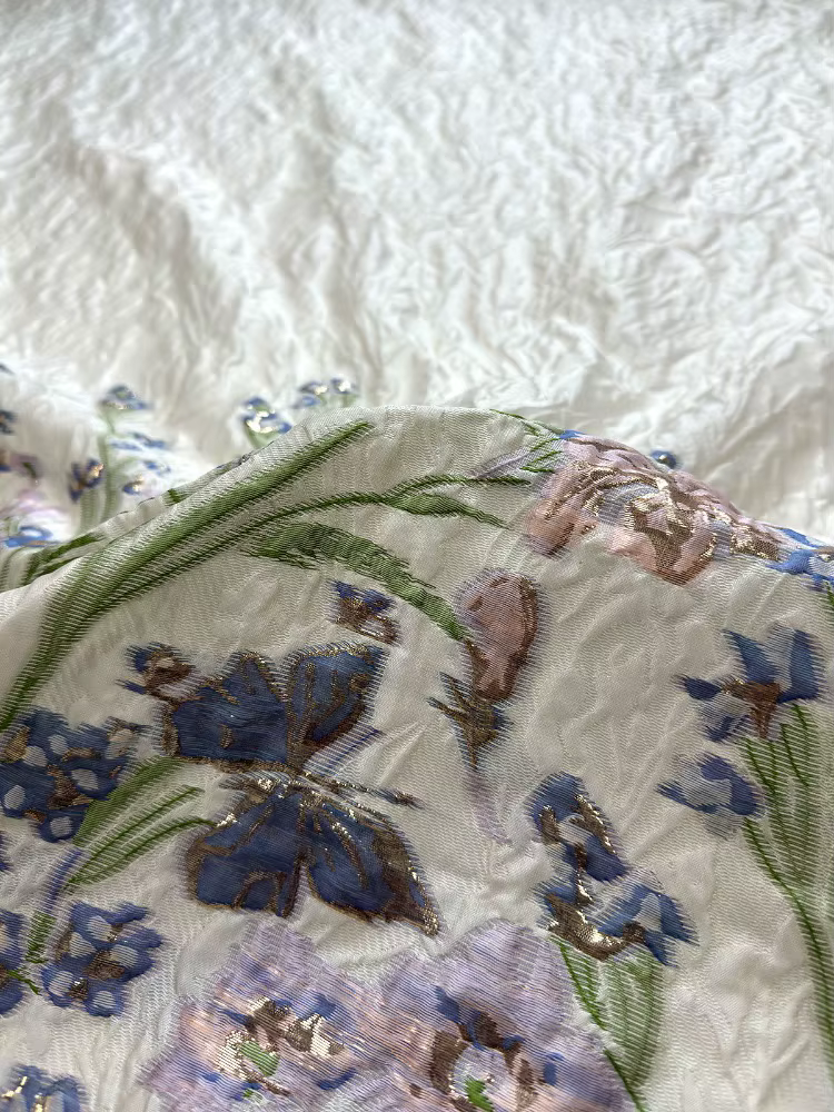 Tissu Jacquard respirant pour robe de printemps et d'été, tissu à coudre, vente en gros, matériel en