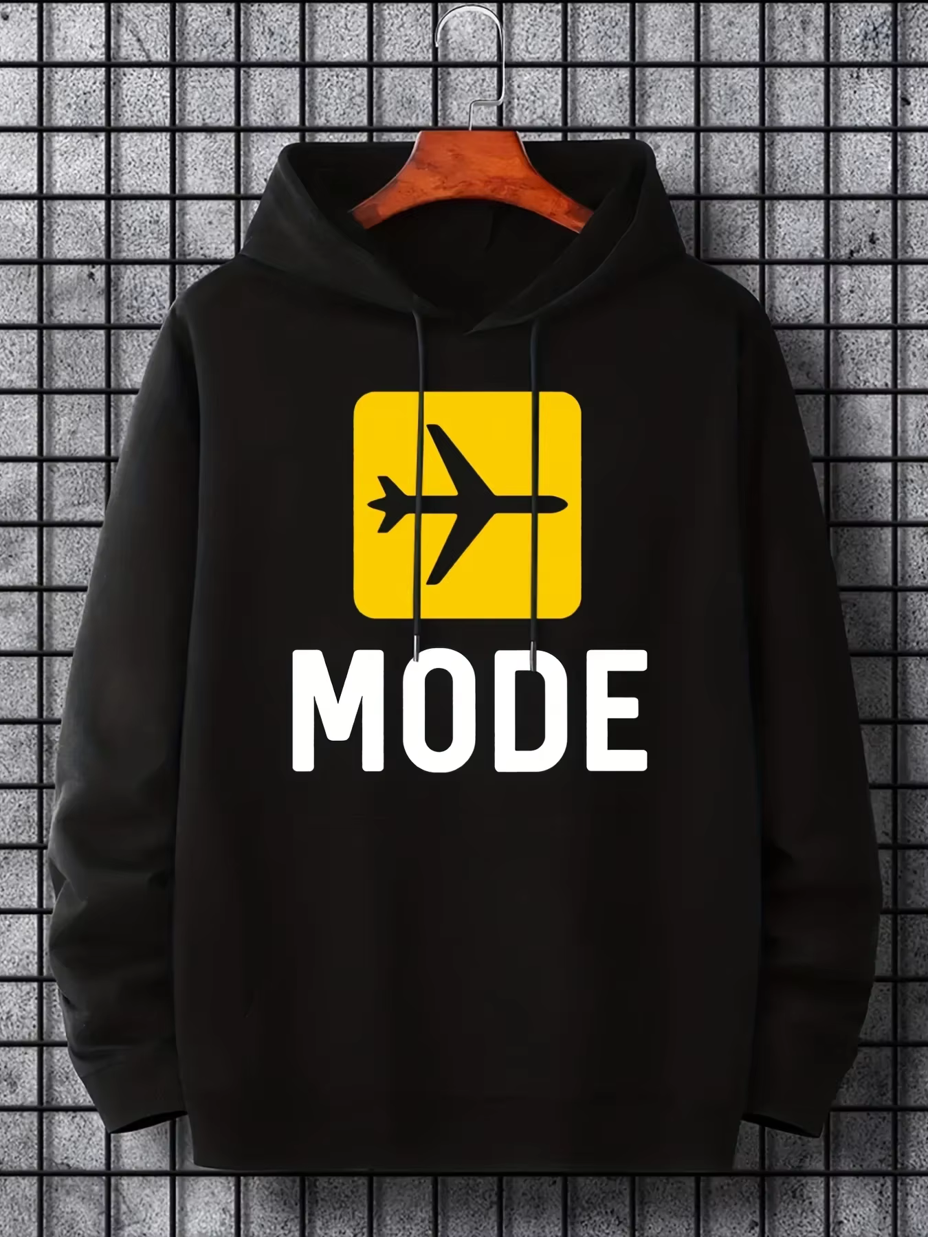 Sweat à capuche graphique Flight Mode, sweat à capuche décontracté pour hommes et femmes avec poche 
