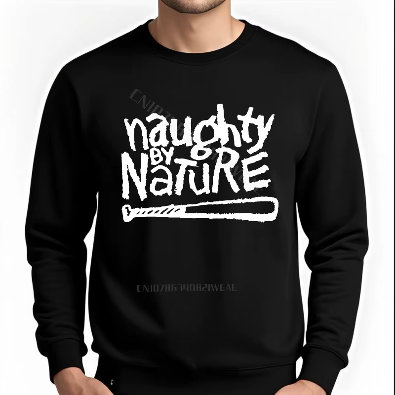 Sweat à capuche pour hommes, tenue quotidienne, Logo Naughty By Nature, Design, grande taille, noir,