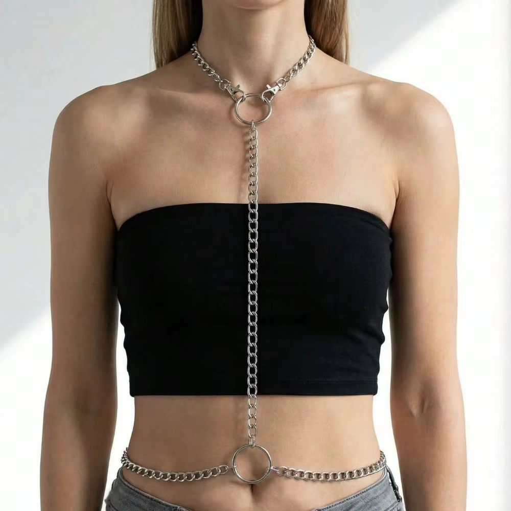 Ceintures harnais sexy en cuir PU pour femmes, style urbain, réglables, gothiques, punk, accessoire 