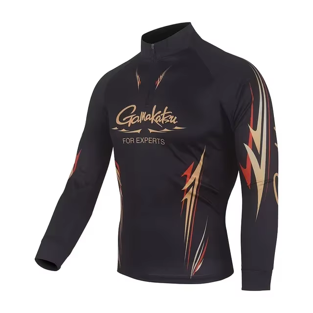 Chemises de pêche respirantes à manches longues pour hommes, vêtements de cyclisme anti-UV, séchage 
