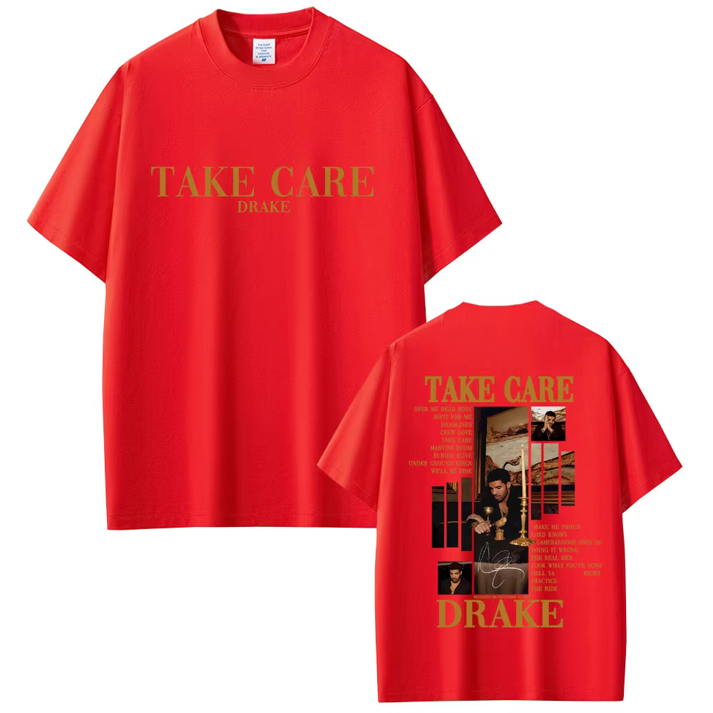 Rappeur Drake prendre soin Album graphique T-shirt hommes femmes Hip Hop mode Pop musique T-shirt dé