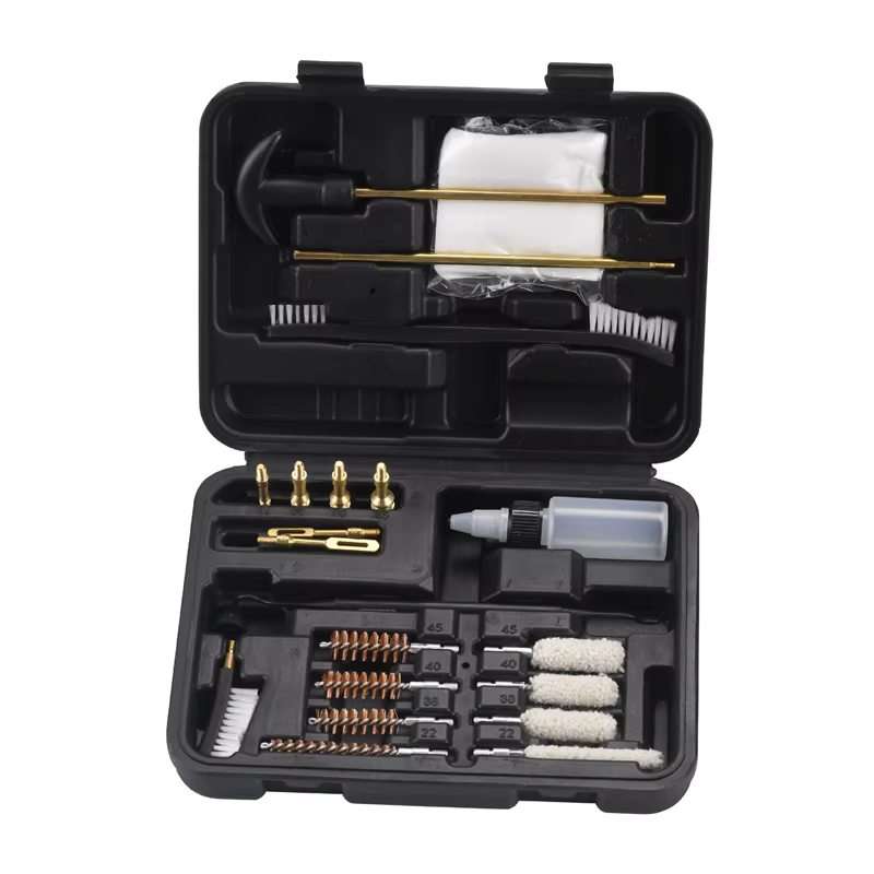 Kit de nettoyage de pistolet, brosse à baril, patchs d'outils en coton, écouvillons de 9mm, ensemble