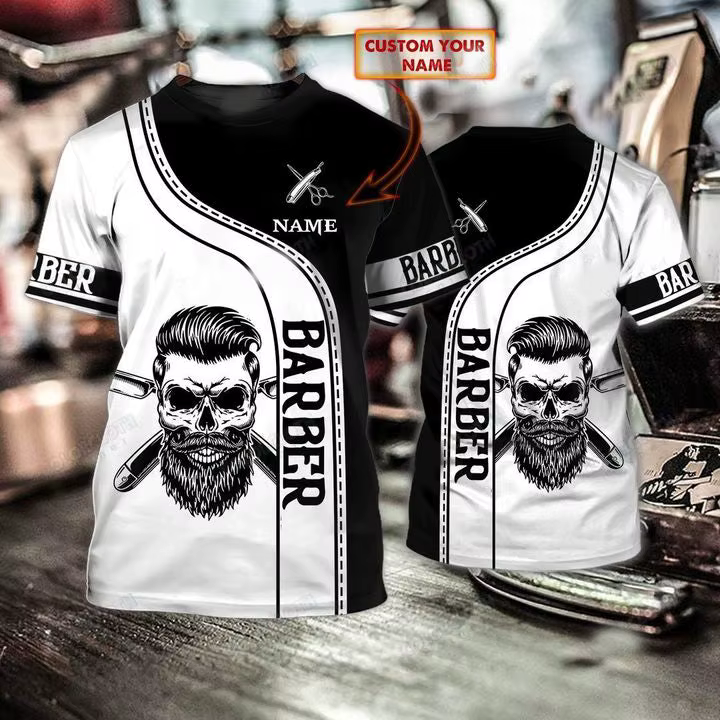 T-shirt à manches courtes unisexe, estival et décontracté, à la mode, avec nom personnalisé, pour ba