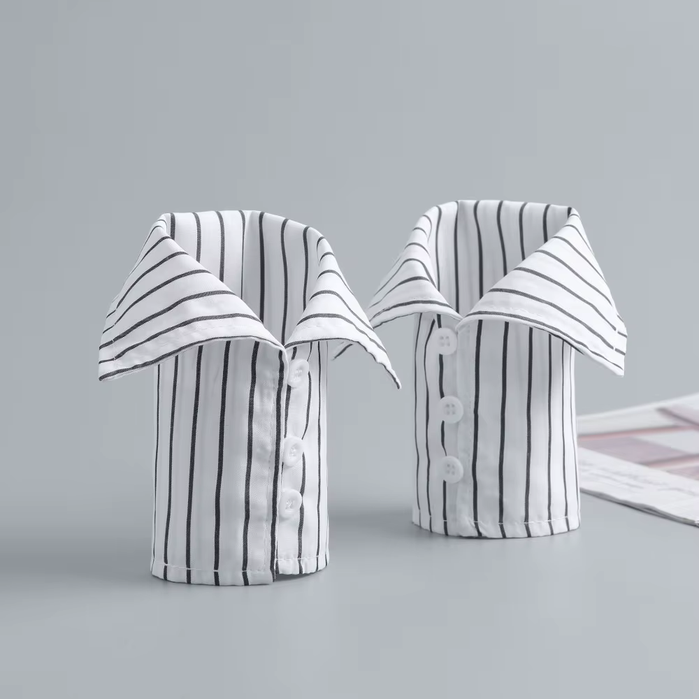 Manches détachables rayées pour femme, faux poignets décoratifs pour vêtements, extensions de manche