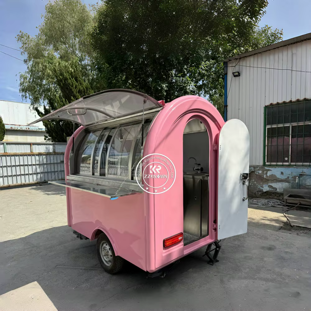 Concession camion de nourriture remorque kiosque de crème glacée entièrement équipé café Snack magas