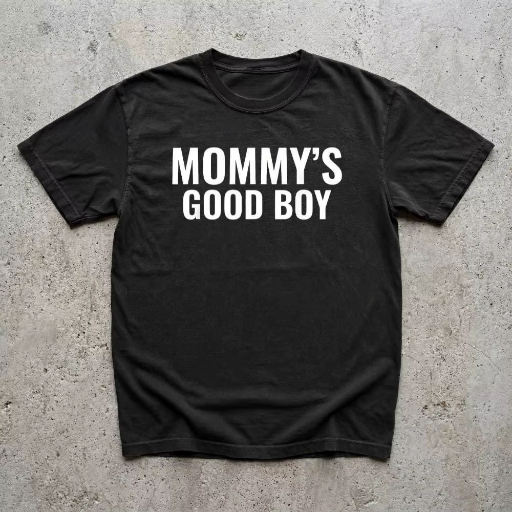 T-shirt tendance « GOOD BOY » pour maman, homme et femme, en coton, été, surdimensionné, humoristiqu