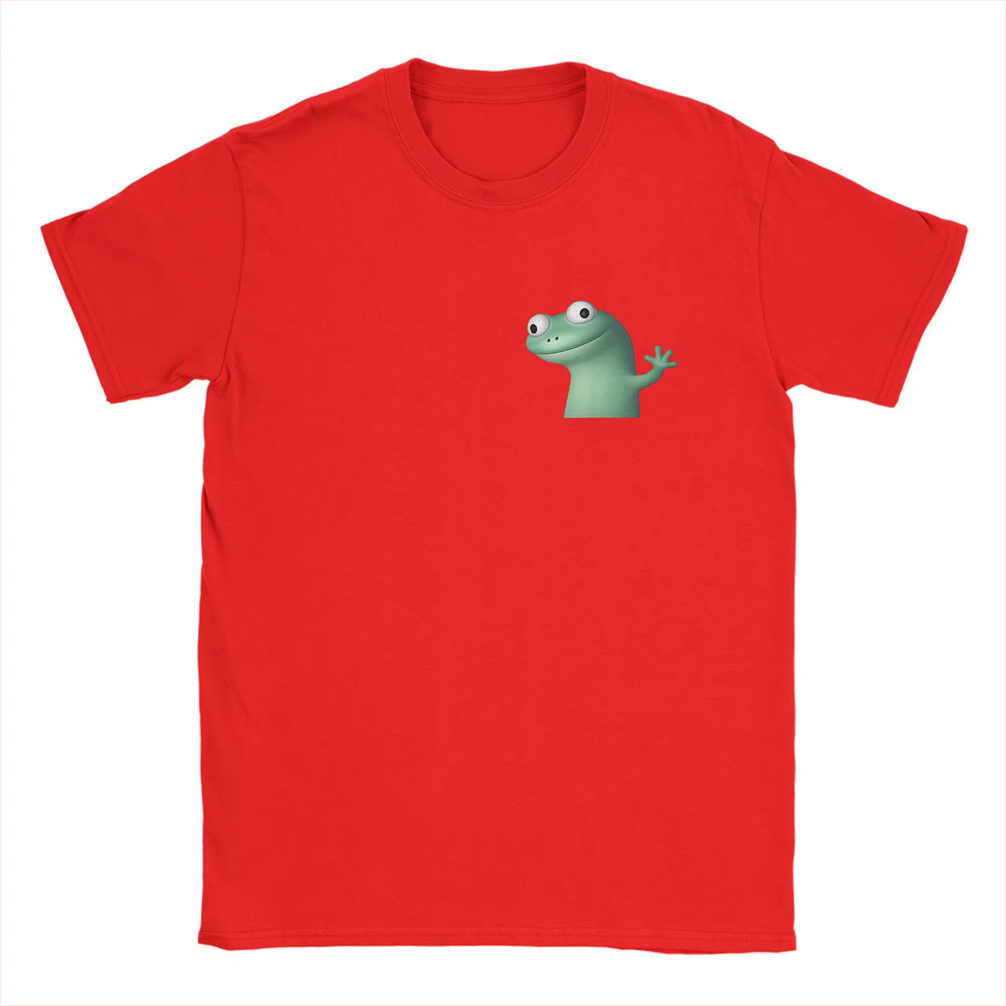 Tom Lizard Meme Hoppers T-shirts en pur coton pour homme, col rond, motif animaux, vêtements à manch