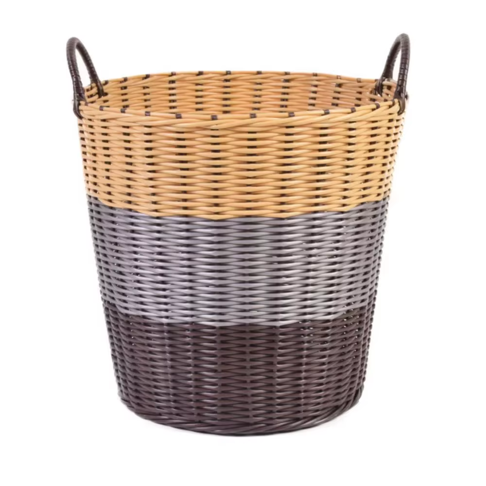 Panier à linge sale pliable tissé, panier de rangement de jouets de Style rotin pour vêtements sales