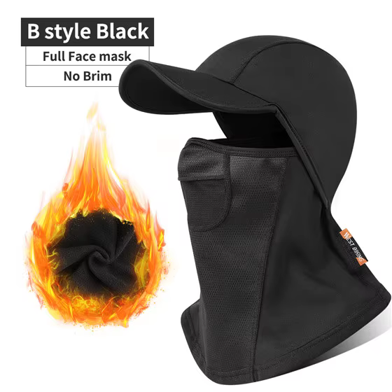 WEST BIKING-Casquette de cyclisme de sport d'hiver pour hommes et femmes, couvre-visage intégral, ca
