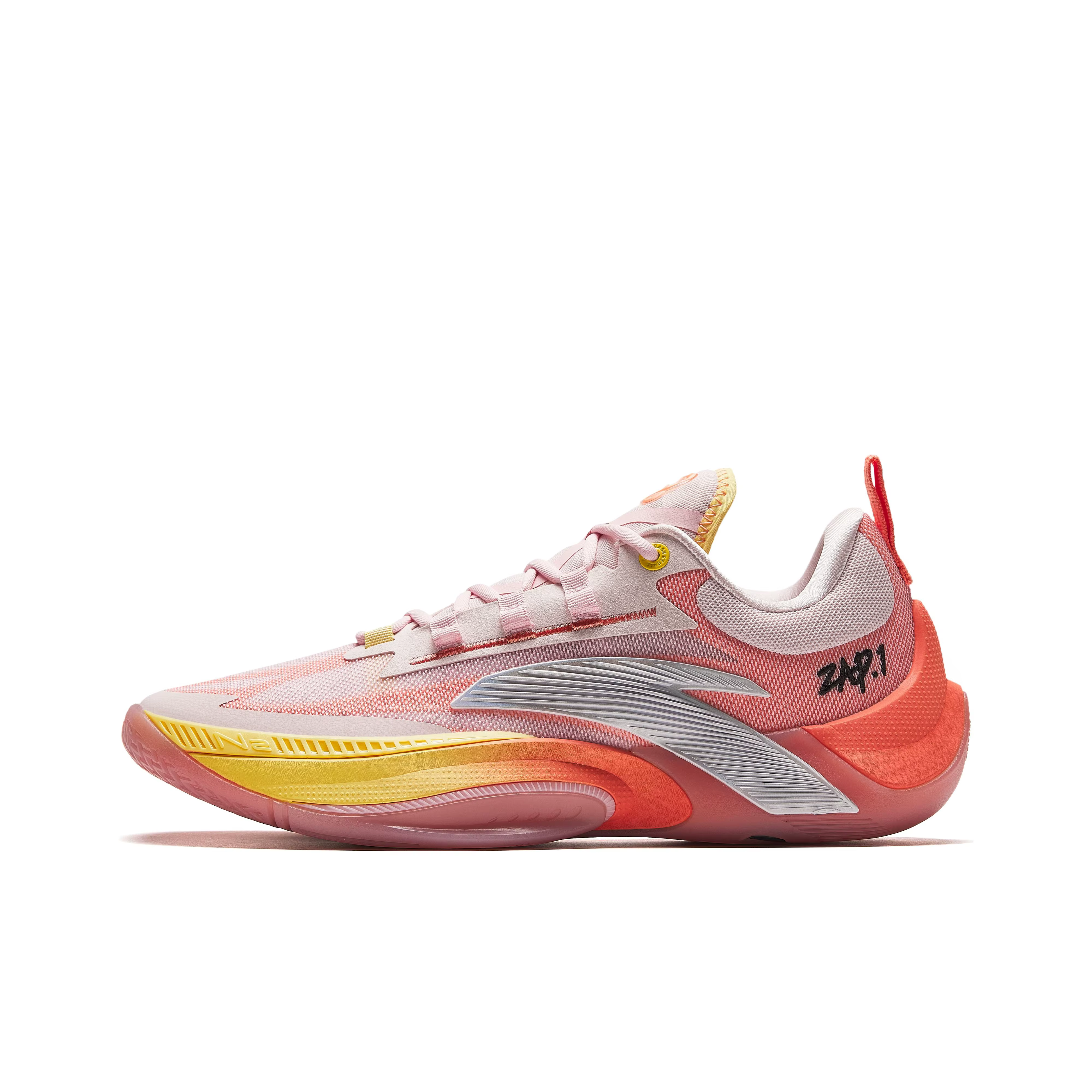 POIZON Anta Zap 1 Honey Peach TPU Chaussures de basket-ball basses pour hommes Rose 912411110Q-5