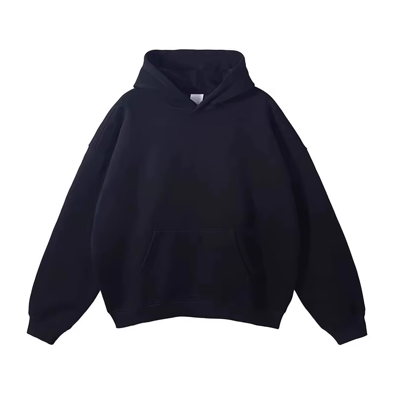 Vêtements pour hommes sweat à capuche court marque à la mode ample couleur unie veste à capuche amér