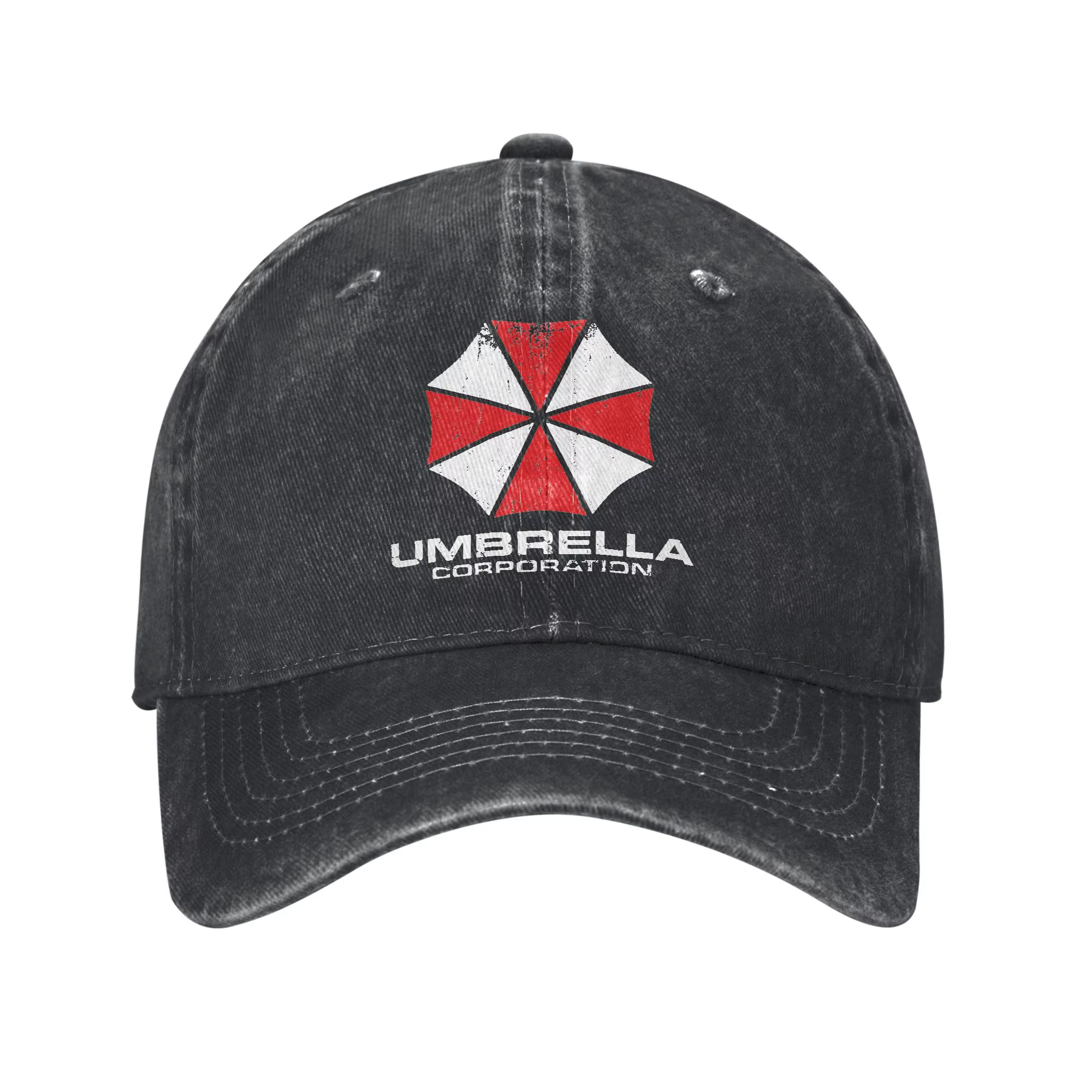 Casquette de baseball classique Umbrella Corporation Resident Evil, effet vieilli et délavé, pour l'