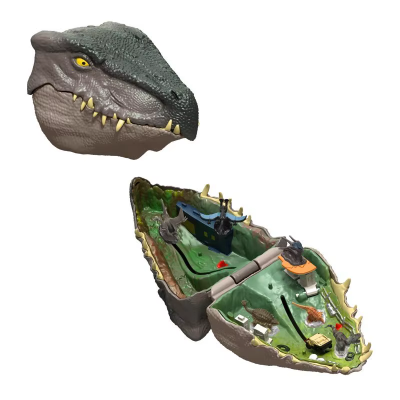 Véritables jouets de dinosaures de la série Jurassic World Micro Explorers, modèle de jeu interactif