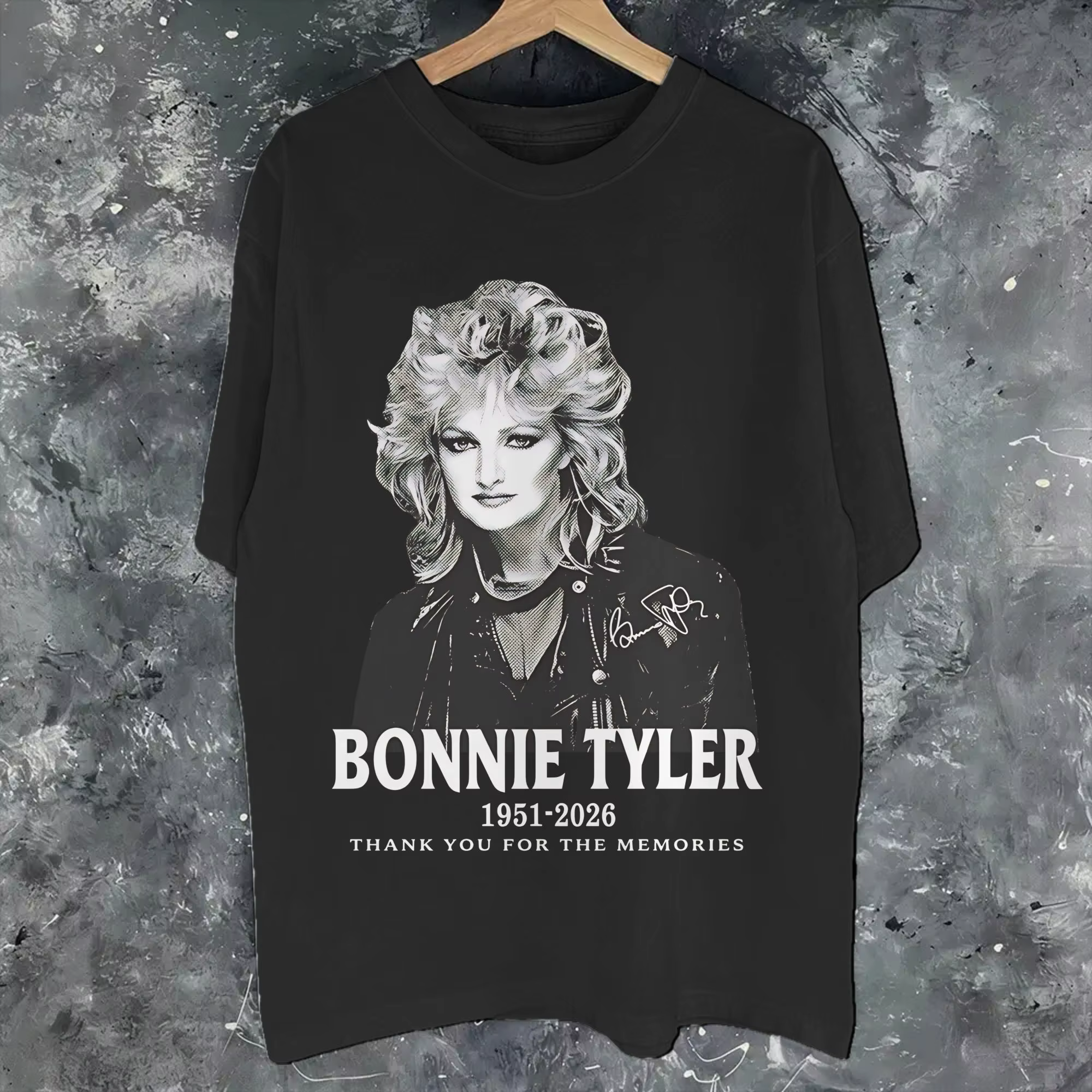 T-shirt 100% coton pour hommes et femmes, à la mode, rip Bonnie Tyler 1951 2026, vêtements