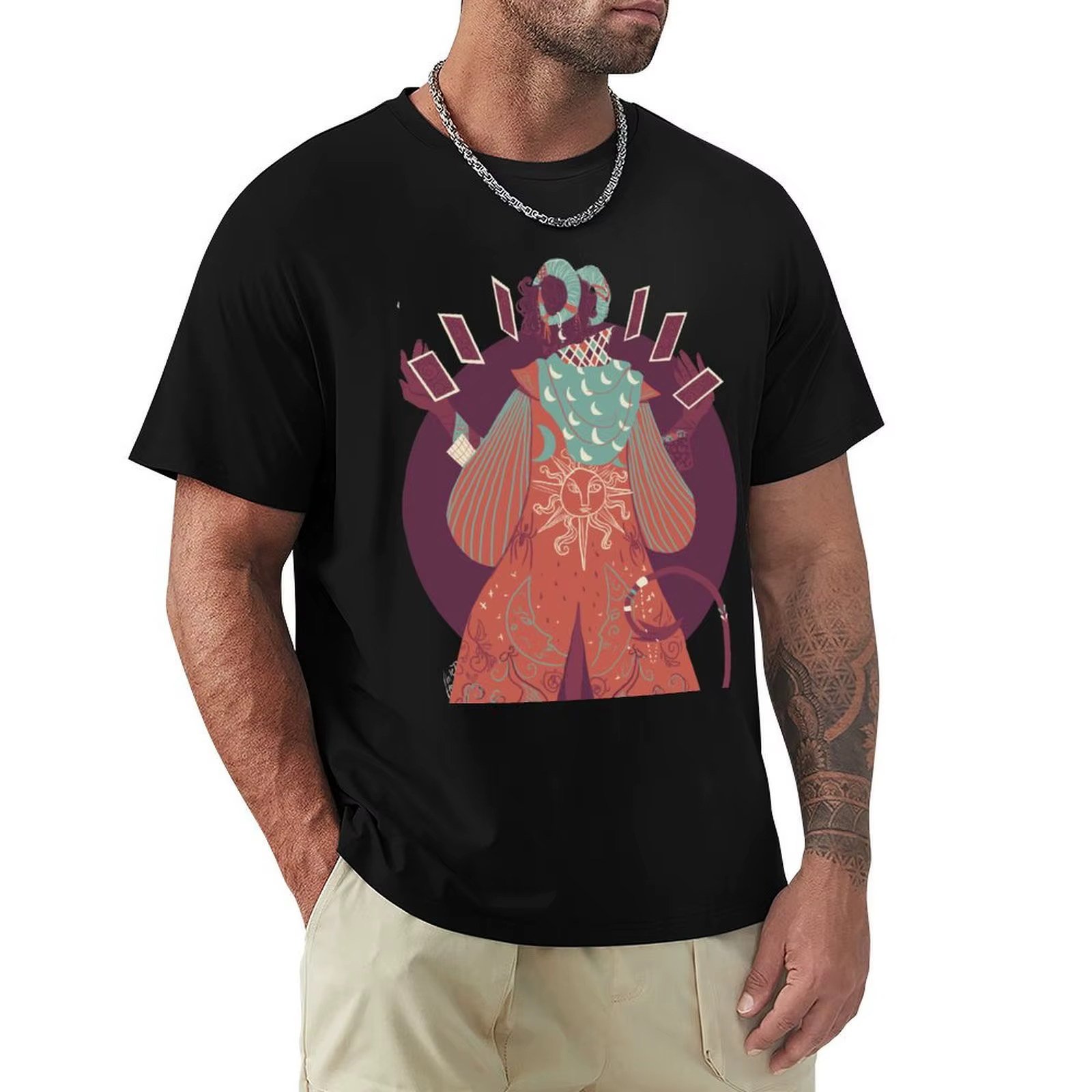 Mollymauk! T-shirt de travail basique à manches courtes