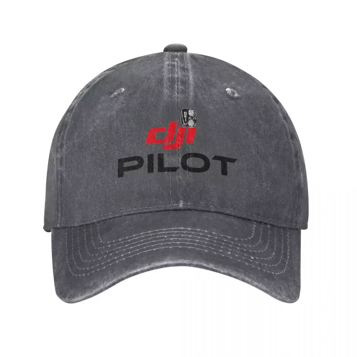15 rouge DJI Drone pilote unisexe rétro Denim lavé casquettes de Baseball pour hommes Cowboy crème s
