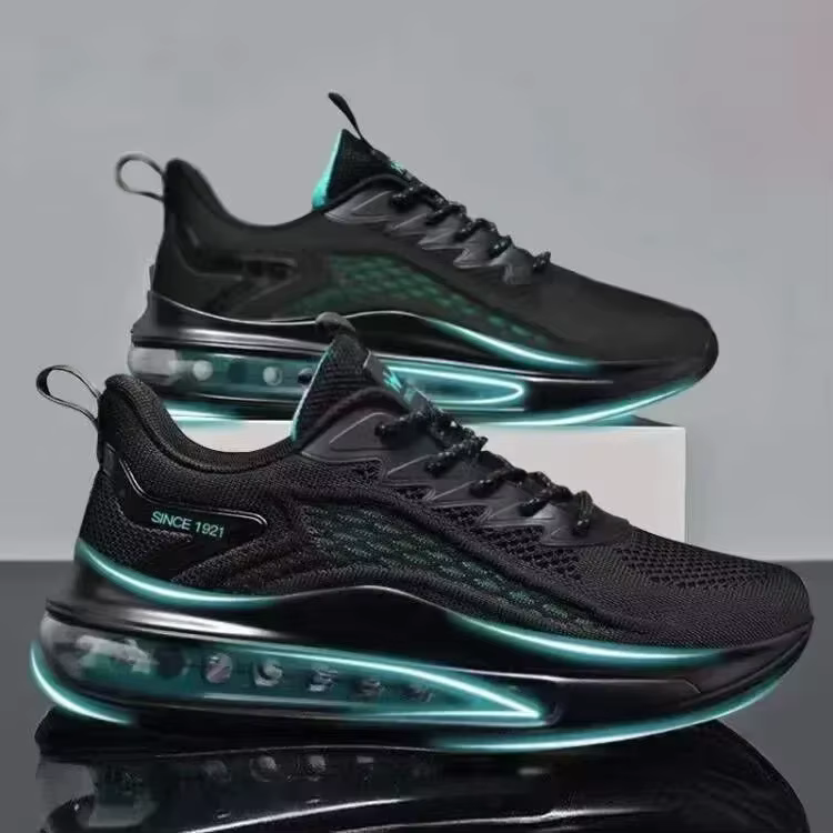Chaussures de course pour hommes avec coussin d'air, nouvelle tendance printemps-automne, respirante