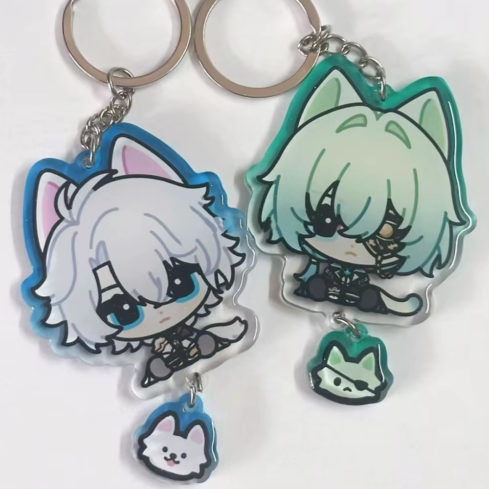Jeu Honkai: Star Rail Phainon Anaxa Cosplay porte-clés acrylique dessin animé Figure porte-clés sac 