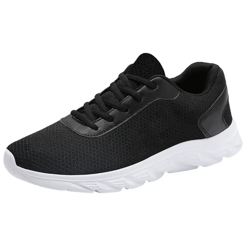 Chaussures de sport pour hommes, baskets simples, couleur unie, mode été, nouveau motif, maille resp