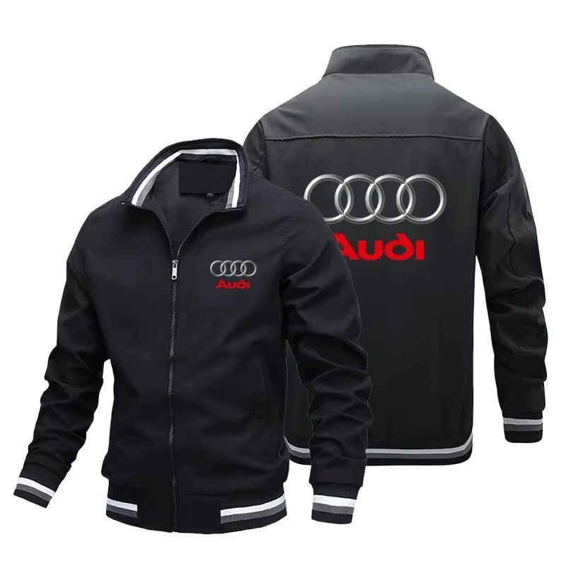 Veste de moto avec Logo de voiture DAudi pour hommes, vêtements de course personnalisés, vêtements A