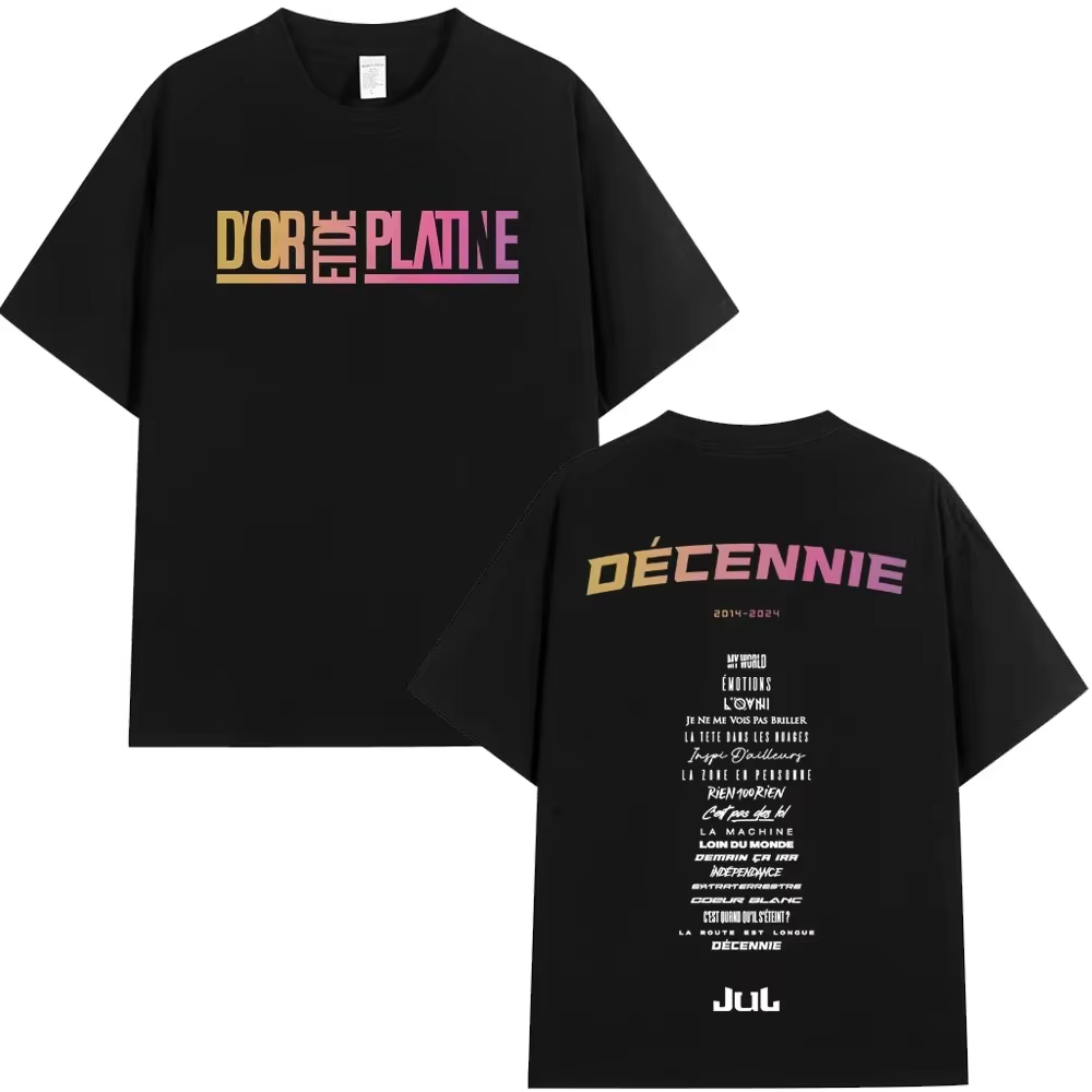 Rappeur Jul graphique T-shirt hommes femmes vêtements mode Hip Hop T-shirts décontracté haute qualit