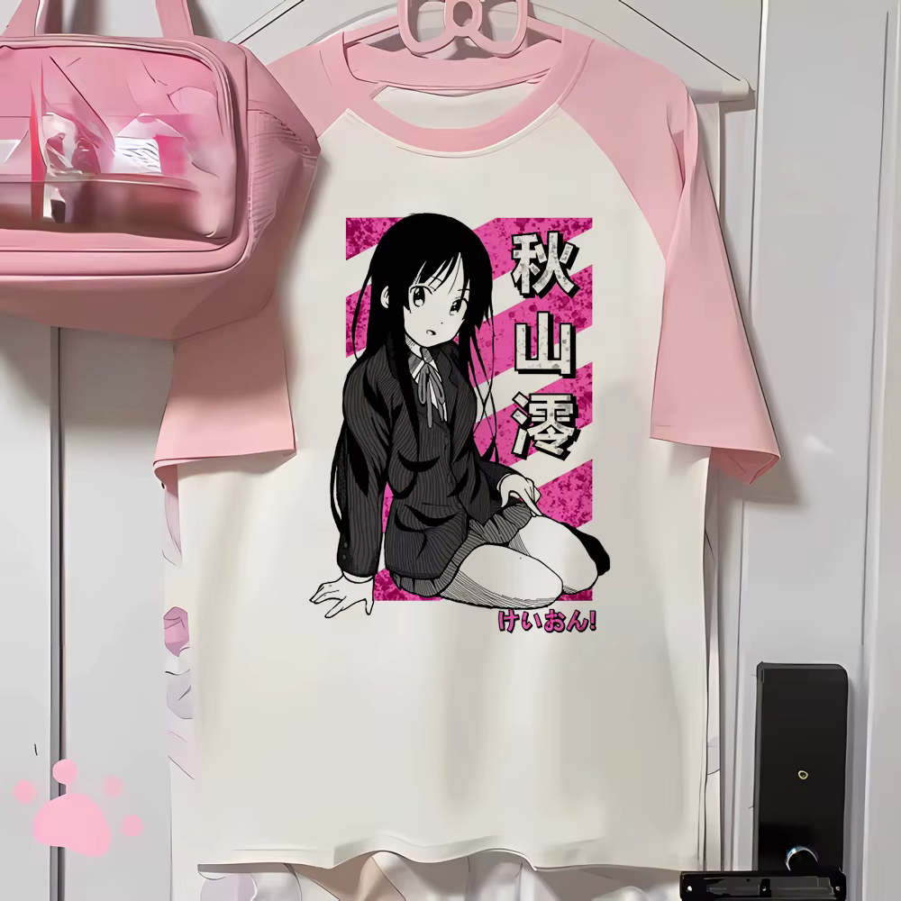 K-on t-shirts femmes bande dessinée t-shirt femme designer drôle vêtements graphiques