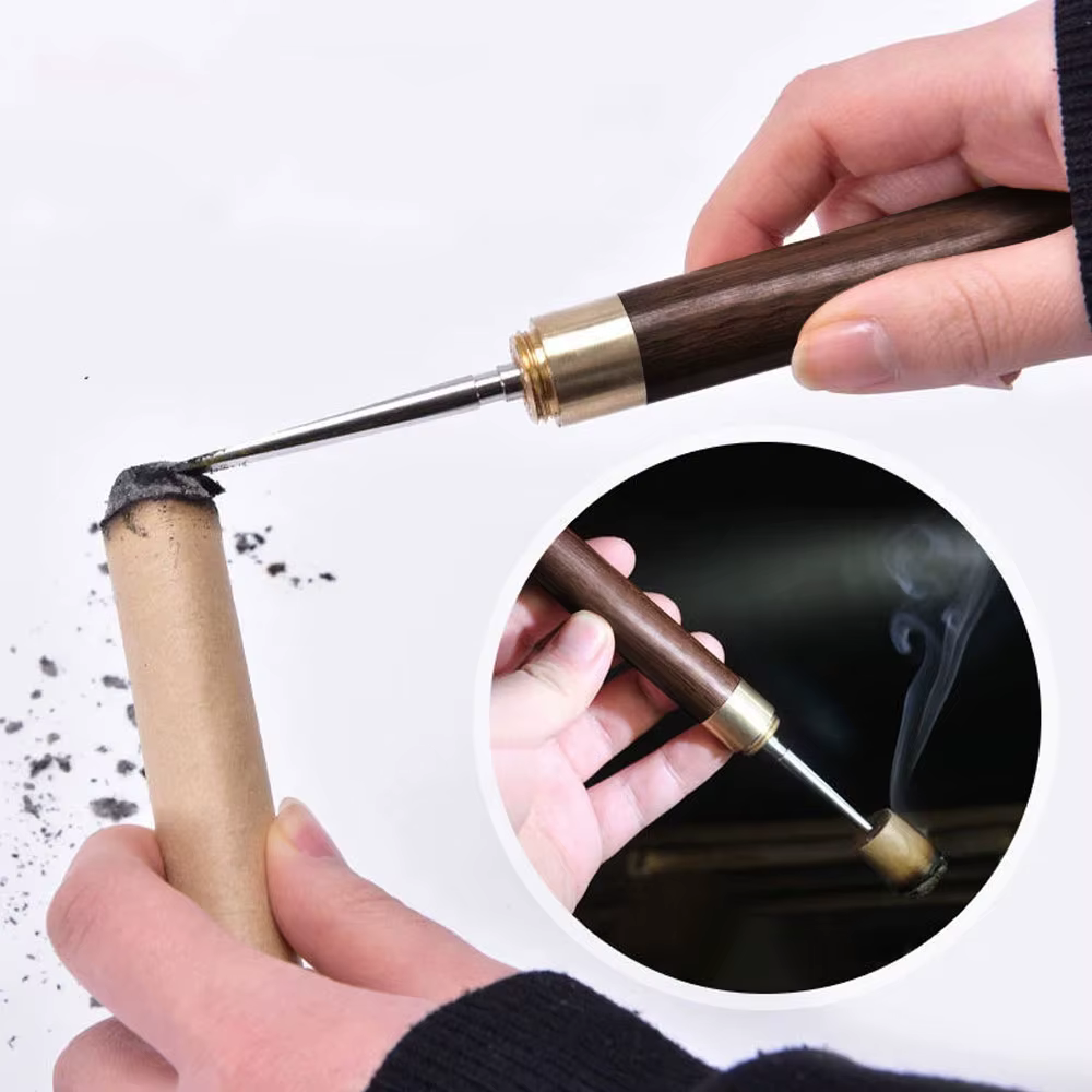 Outil portatif de Moxibustion en bois de santal, bâtons d'absinthe, accessoires de thérapie Moxa, ac