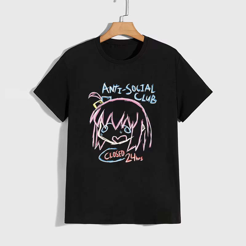 Haute qualité pur coton T-shirt Kessoku bande impression T-shirt hommes femmes quotidien décontracté