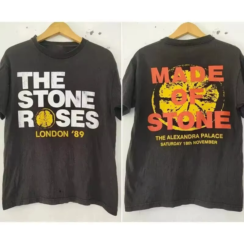 T-shirt The Stone Roses Band London '89, cadeau, musique rock, streetwear surdimensionné, t-shirt en