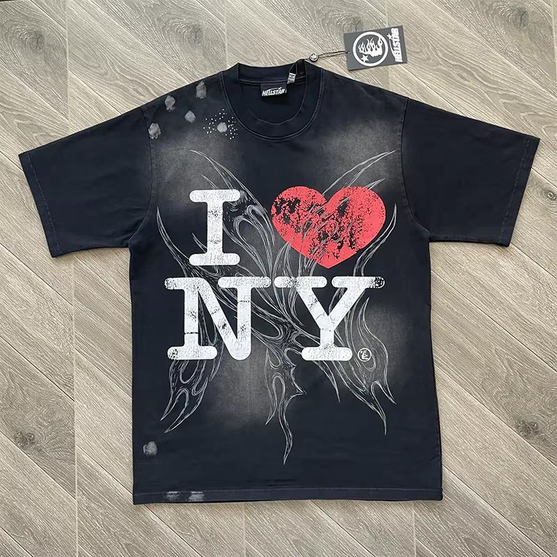 I Love NY Tee T-shirt décontracté à manches courtes pour hommes et femmes, marque tendance, style eu