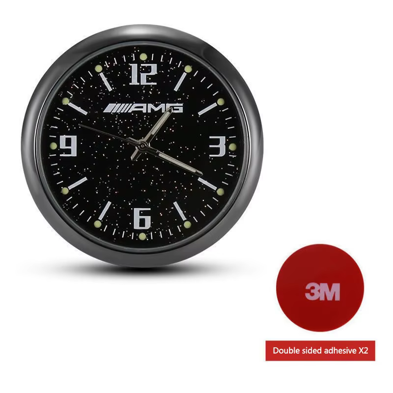 Accessoires de voiture, horloge à quartz lumineuse pour console centrale de climatisation, pour Merc