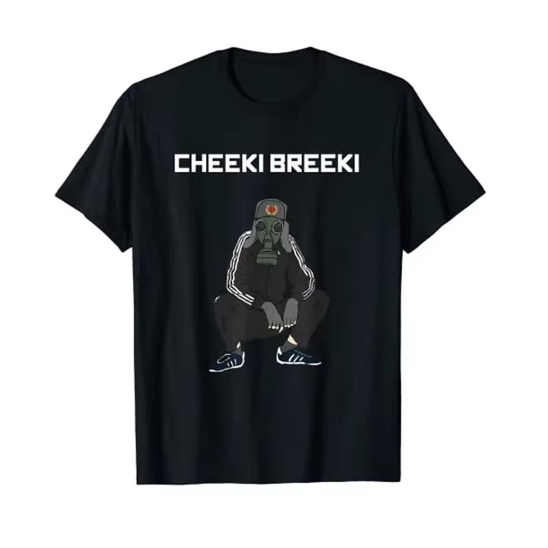 Cheeki Breeki-Gopnik Style Slav drôle Gamer Stalker T-Shirt Humor drôle graphique T-Shirt hauts homm