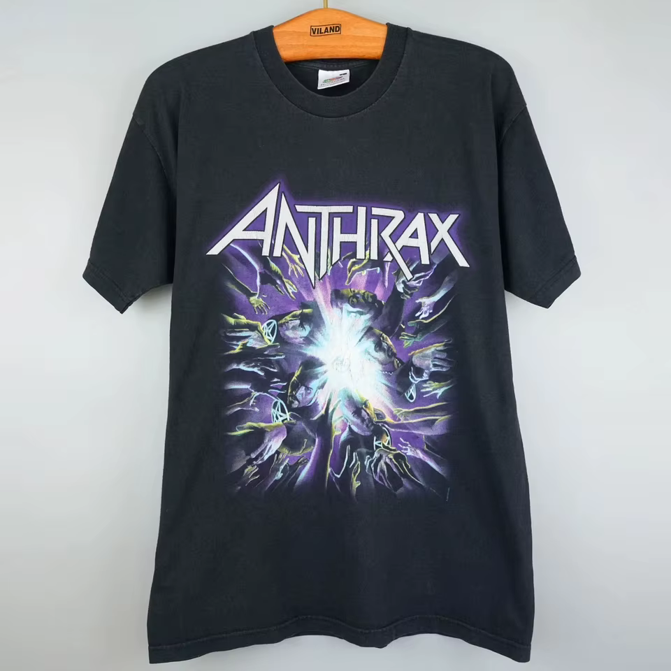 T-shirt Anthrax Vintage 2003, vêtements pour hommes, tournée 03