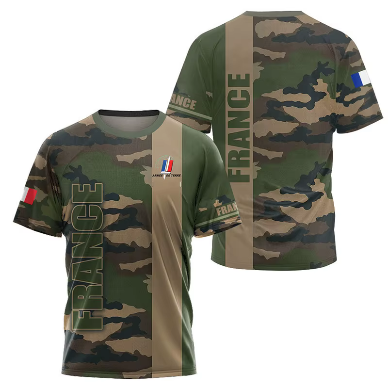 Solomon-T-shirt à Manches Courtes pour Homme et Femme, Vêtement des Forces Spéciales 3D de l'Armée F