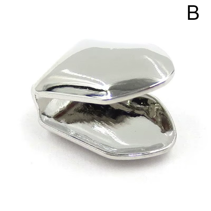 Petit capuchon à dents simples pour hommes, 1 pièce, gril à dents Hip Hop or/argent/or Rose/noir, pe