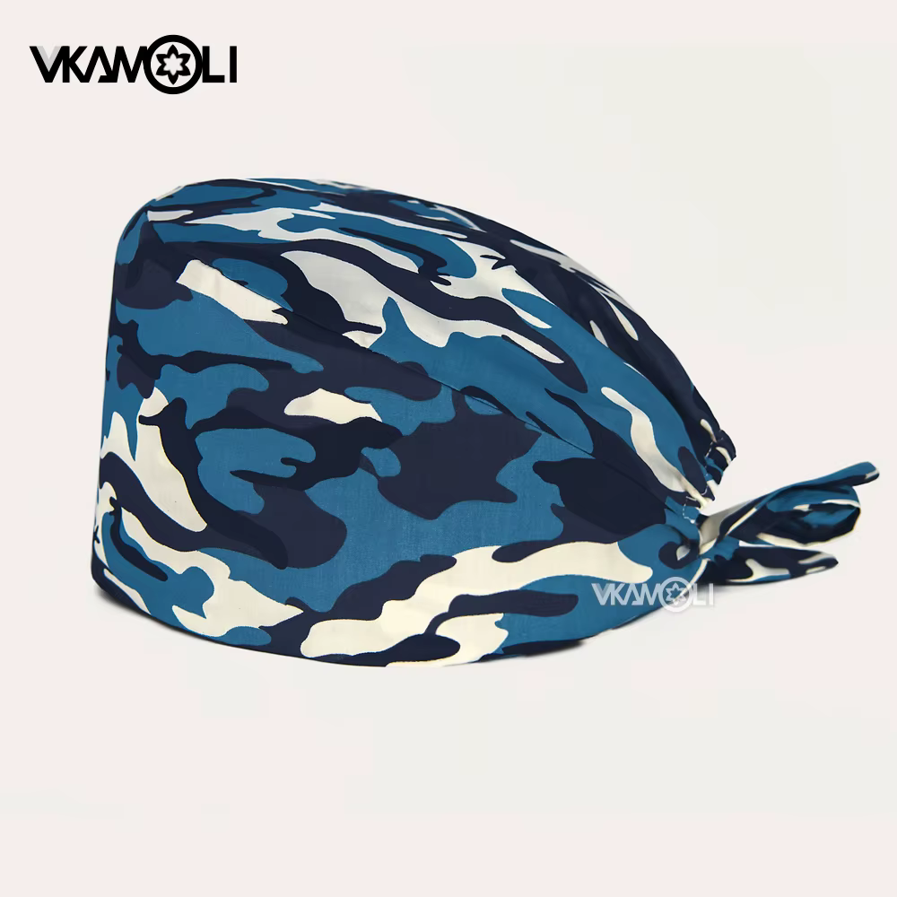 Casquette chirurgicale unisexe de dessin animé, casquette de travail pour médecin de laboratoire pou