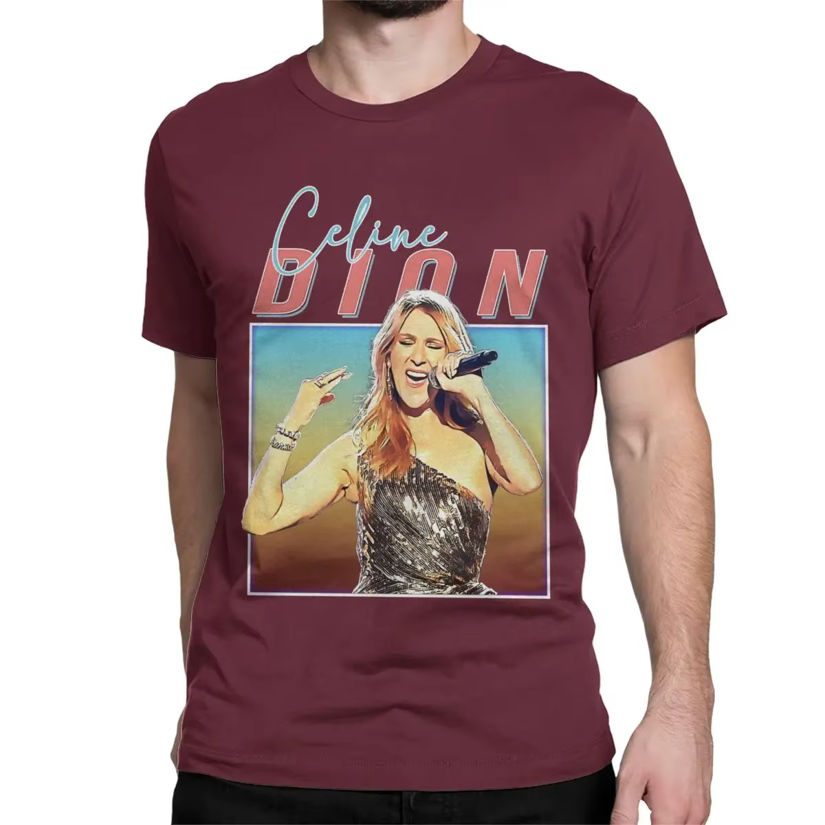 Économie du film Celines Dion Titanic pour hommes et femmes, Punk Rock Metal, Économie à manches cou
