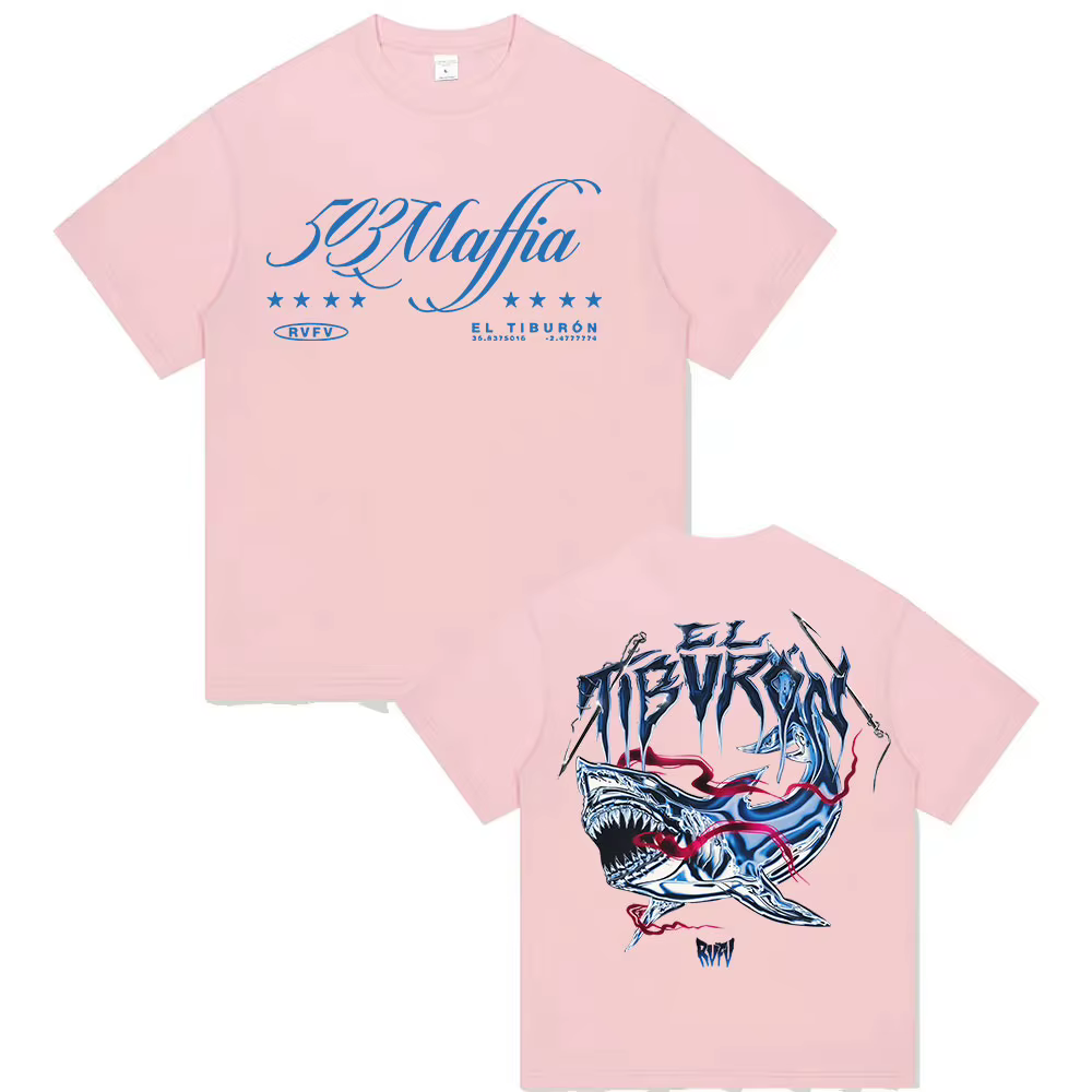 Rappeur RVFV EL TIBVRON Tour 2025 Merch T-Shirt hommes femmes rétro haute qualité mode T-shirts Hip 