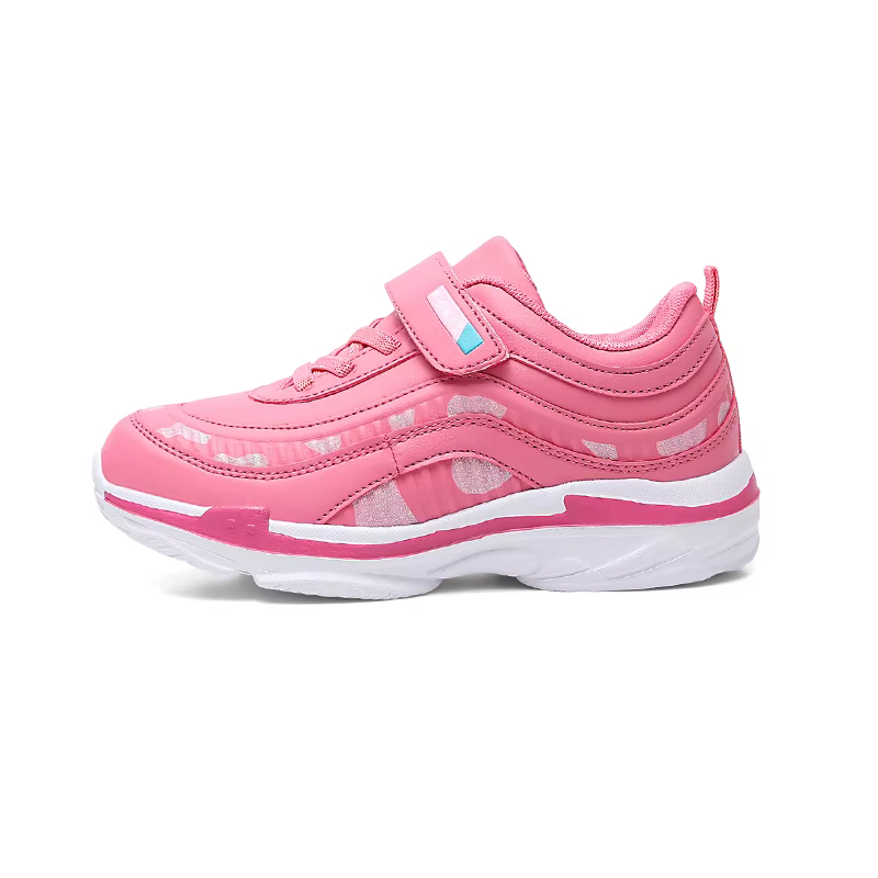 Mignon enfants Sneaker filles chaussures de luxe en cuir léger enfants chaussures décontractées cour