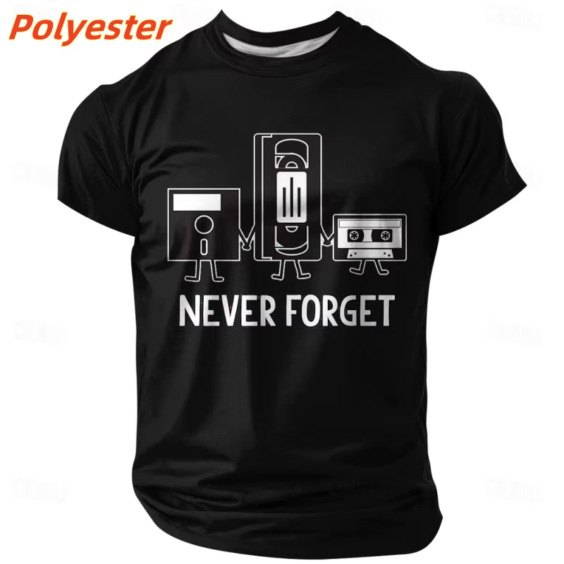 Bande Audio motif T-Shirt pour hommes langue humoristique impression 3D t-shirts été décontracté à m