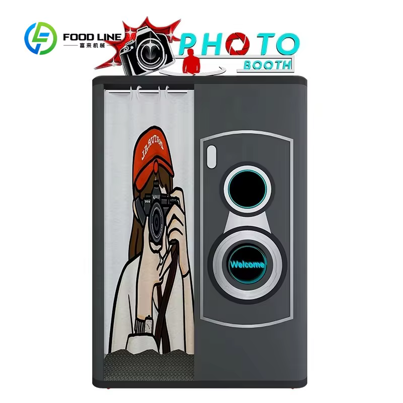 Machine à photos portable personnalisée en libre-service avec appareil photo numérique et accessoire