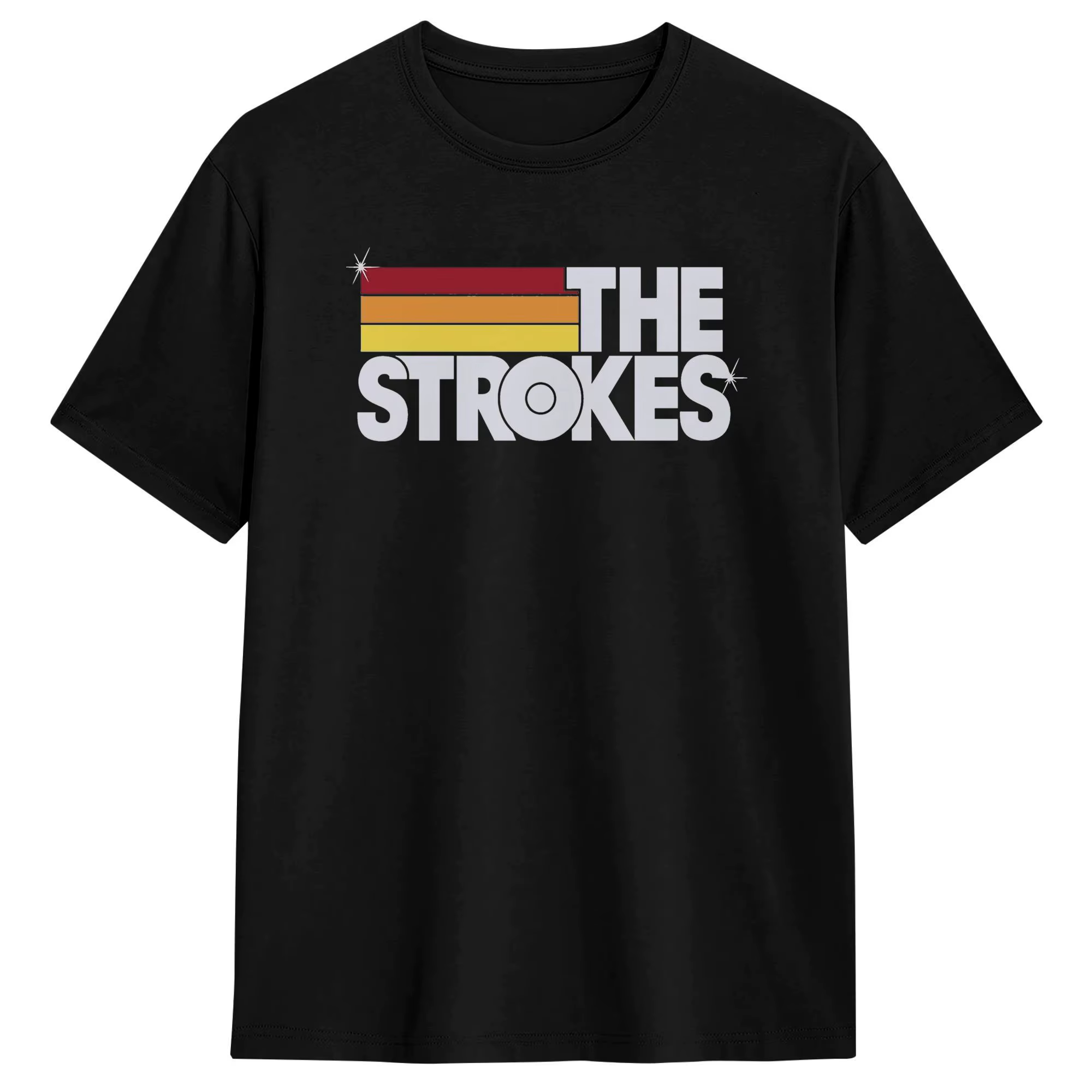 T-shirts The Strokes Band pour hommes, t-shirts uniques en coton, col rond, vêtements à manches cour